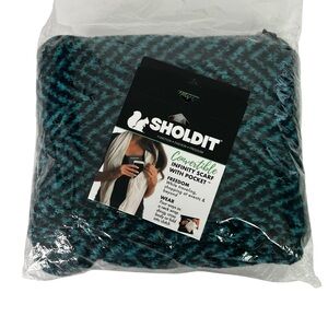 SHOLDIT Convertible Infinity Scarf With Pocket Multi Colors Four Way Neck Wrap